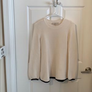 Cream colored swing sweater by Loft